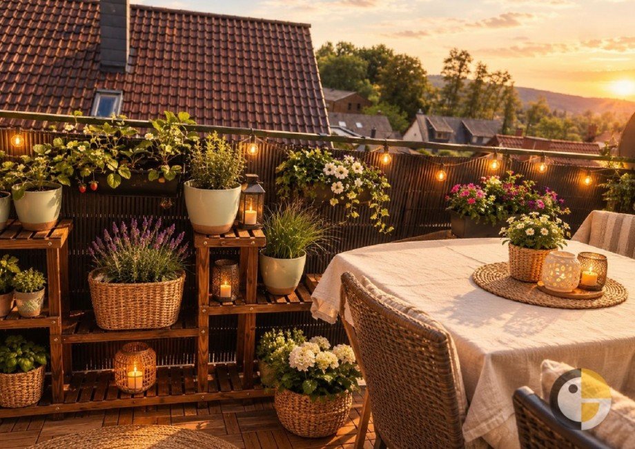 Balkon Dachgeschosswohnung Friedrichsthal