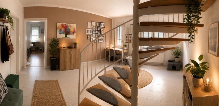 Flur OG Sulzbach/Saar Maisonettewohnung Gro�z�gige Maisonette-Wohnung mit zwei Balkonen und modernem Wohnkomfort