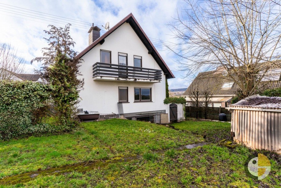 Au�enansicht hinten Einfamilienhaus Bilsdorf